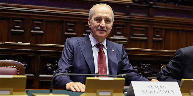 Kurtulmu�'tan Avrupa Parlamento Ba�kanlar� Konferans�'nda Rum temsilciye tepki