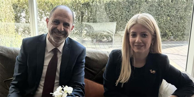 zersay, Cenevre’de DS Bakan Demetriou ile grt