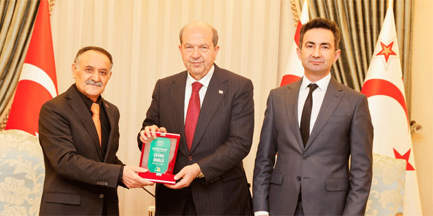 Cumhurba�kan� Tatar’a Aksaray Ye�il Do�a Derne�i’nden �evre �d�l�