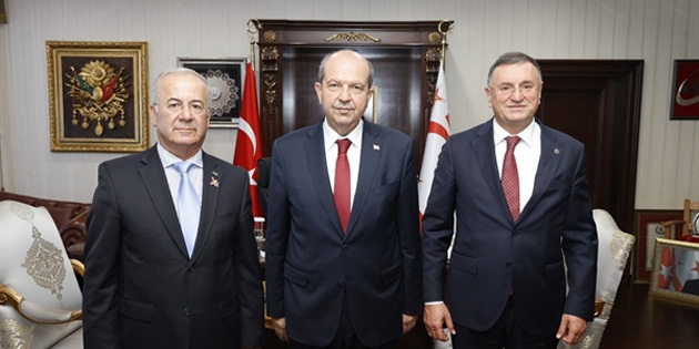 Cumhurba�kan� Ersin Tatar, Avrupa Azerbaycanl�lar� Kongresi Onursal Ba�kan� Ba�ar K�m�r’� kabul etti 
