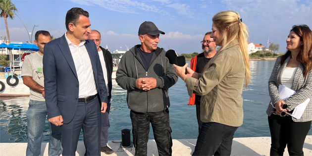 Tar�m ve Do�al Kaynaklar Bakan� O�uz, Gazima�usa Laguna Bal�k�� Bar�na��’n� ziyaret etti