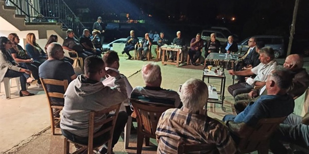 Faiz Sucuolu, Akdoan ve Vadili kylerini ziyaret ederek, UBPliler ile bulutu 