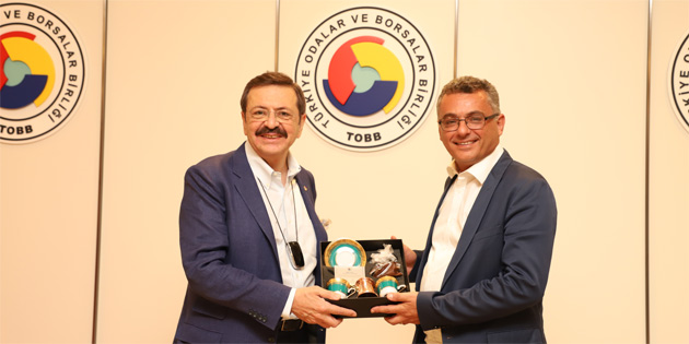 Erhrman, TOBB Bakan Hisarcklolu’nu ziyaret etti