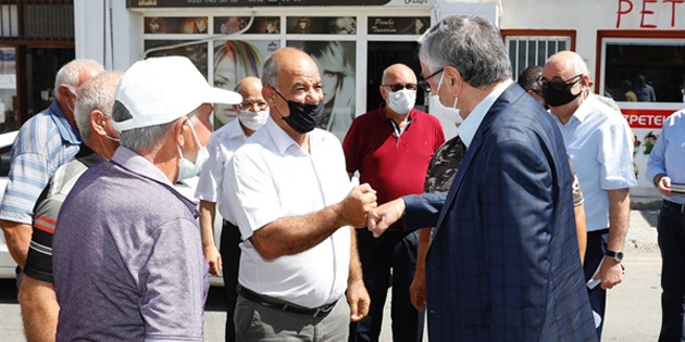 Cumhurbakan Mustafa Aknc, Lefke’yi ziyaret etti 