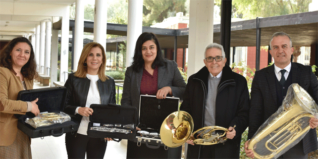 Lefko�a T�rk Lisesi’nin tarihi bandosu 57 y�l sonra yeniden hayat buluyor