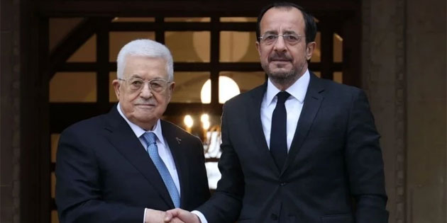 Filistin Devlet Ba�kan� Abbas’tan Hristodulidis’e Filistin-�srail aras�nda arabuluculuk rol� �stlenmesi �a�r�s�