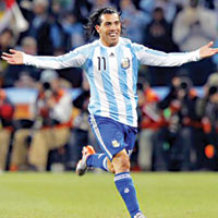Tevez kupaya gz koydu 