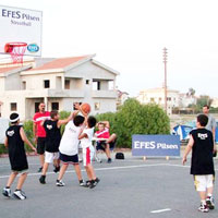 Sokakta Basketbol heyecan sryor 