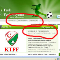 Futbol Federasyonu’nun sitesi ‘Hack’lendi