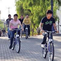 Trafii azaltmak iin pedal eviriyorlar