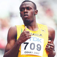 Usain Bolt tutulmuyor 