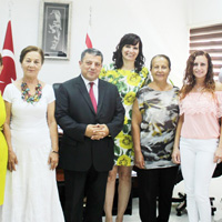 D�r�st, Binatl� Spor Kul�b� heyetini kabul etti 